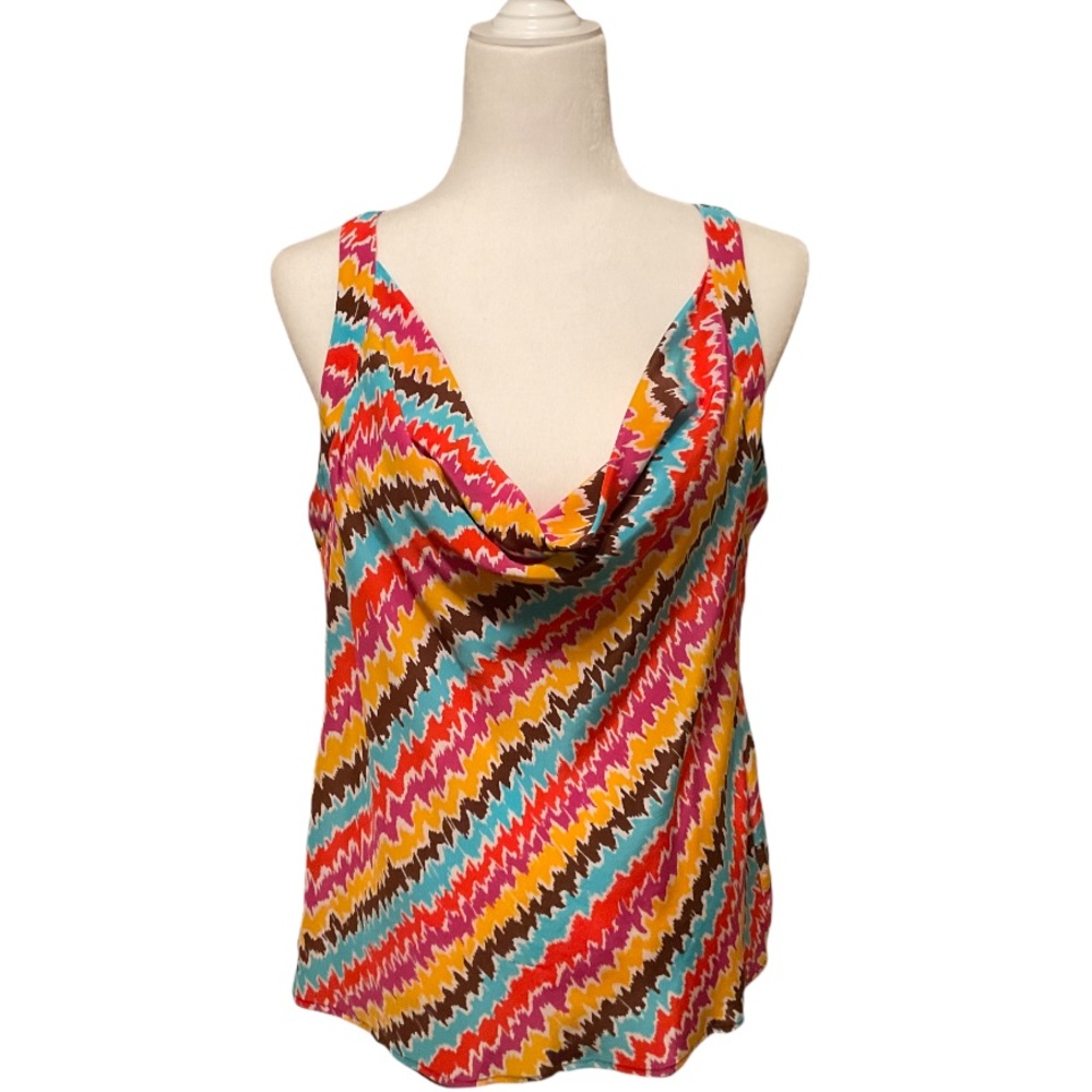 TRINA TURK CAMI TOP 100% SILK